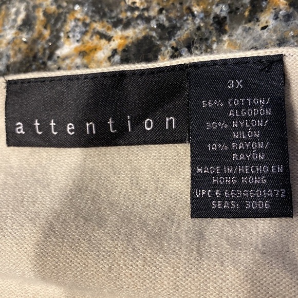 r womens Attention casual stretch sleeveless plus size knit pullover 3X - Picture 3 of 3